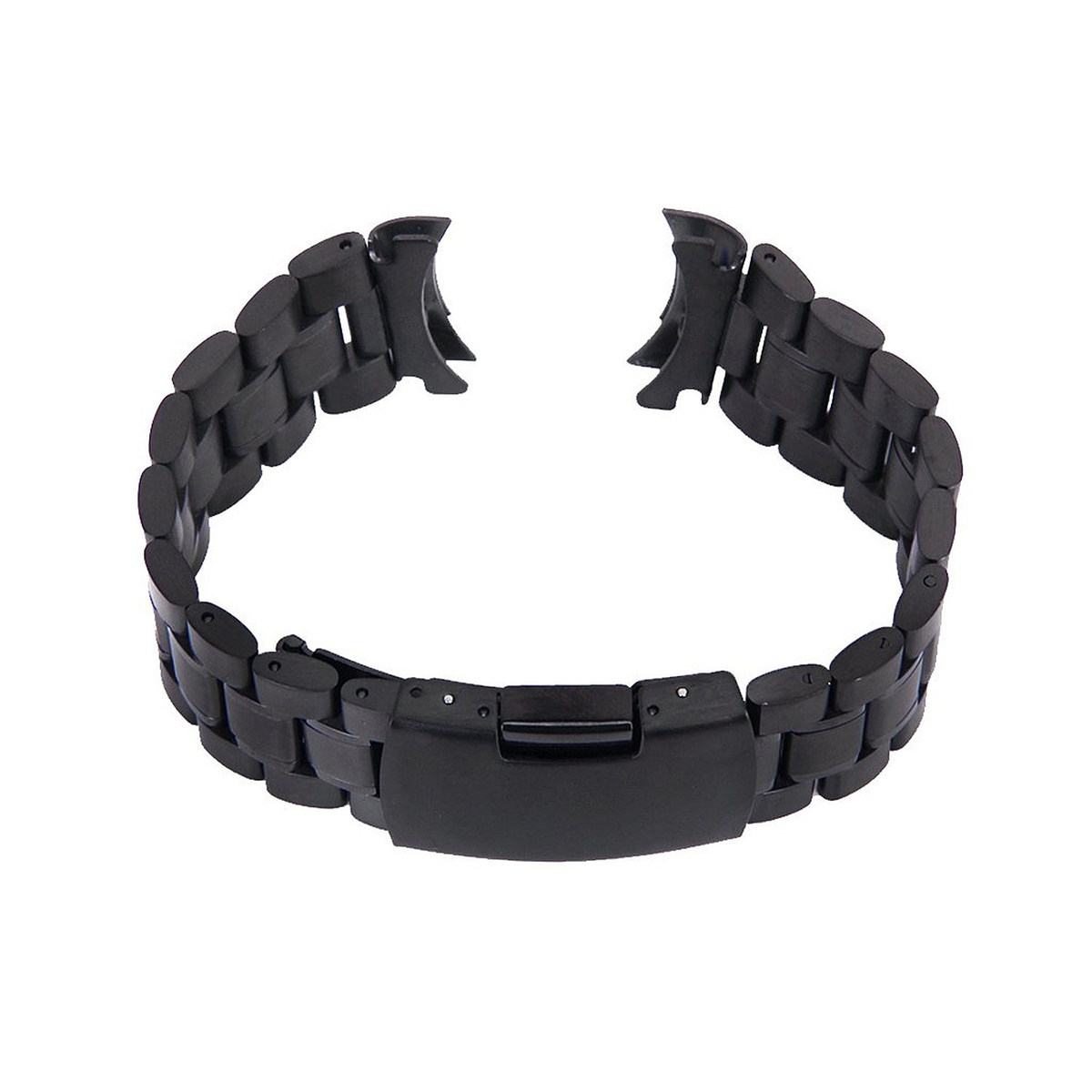 Curved Spring Bar - 2Pcs Stainless Steel Watch Band Black