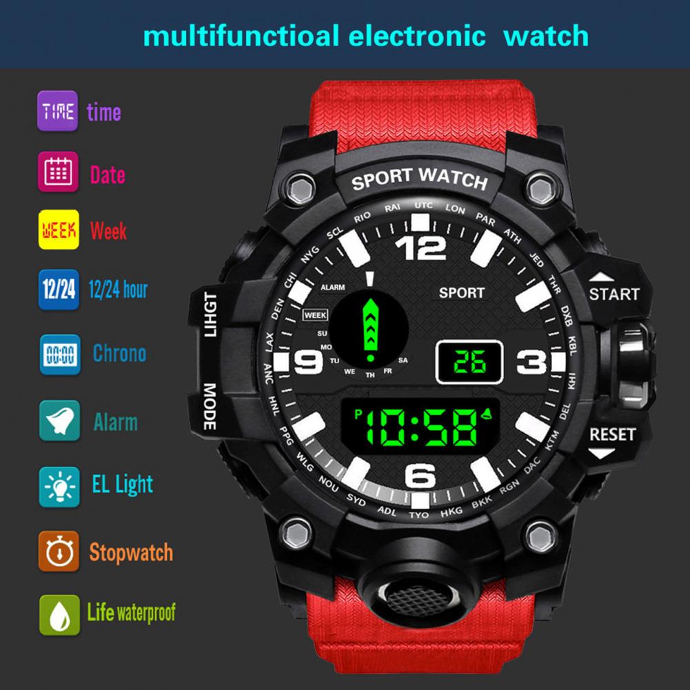 Multi-functional Watch for Pra - đánh giá và giá Canvas Strap Watch