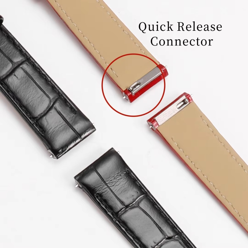 15.5mm 17.5mm 19mm Alligator P - đánh giá và giá Leather Strap Quick Release