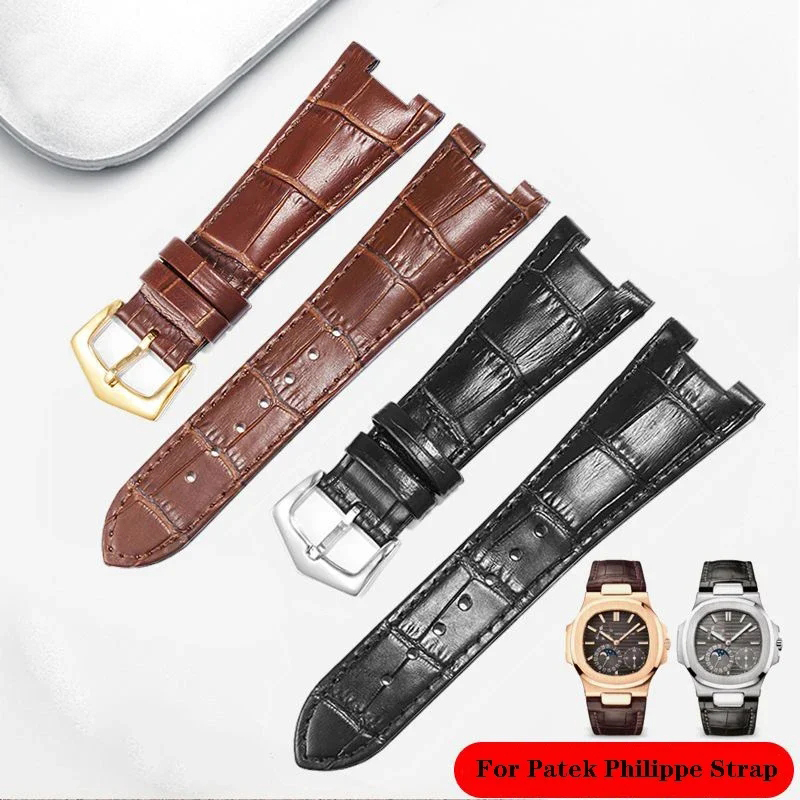 Genuine Leather Watch Strap Fo - đánh giá và giá Patek Philippe Watch Nautilus