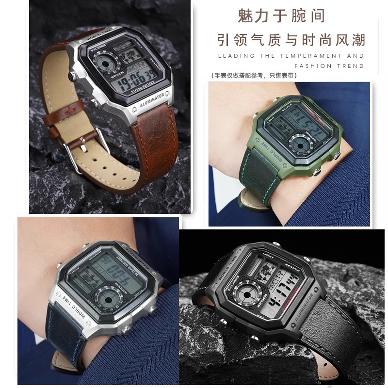 18MM Retro Cowhide Watchband f - đánh giá và giá Suede Strap Watch