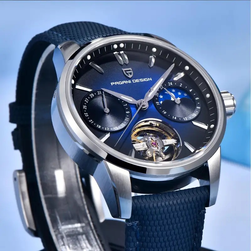 PAGANI DESIGN PDYS021 42MM Moo - đánh giá và giá Canvas Strap Watch