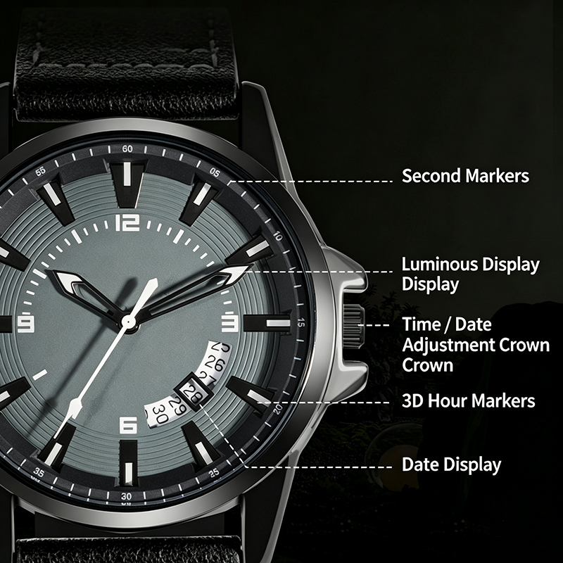 Men Student Quartz Wrist Watch - đánh giá và giá Leather Watch Band Men
